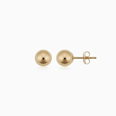 Ball™ Ring-Ohrstecker in Gold mit Stiften, von Rose & Oliver, mit glänzendem Finish und elegantem Design.
