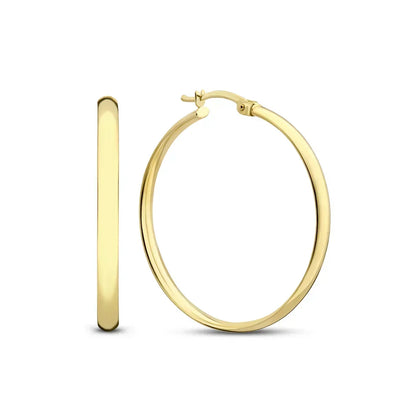 Goldene Ohrringe Serane™ von Rose & Oliver mit elegantem Design in Ringform